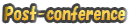 Post-conference