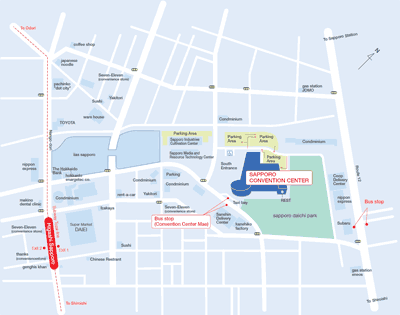 Access map to Sapporo Convention Center