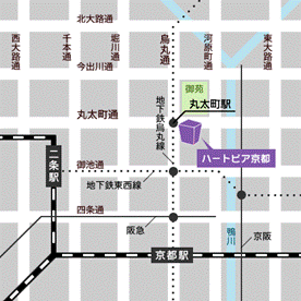 ハートピア京都の地図
